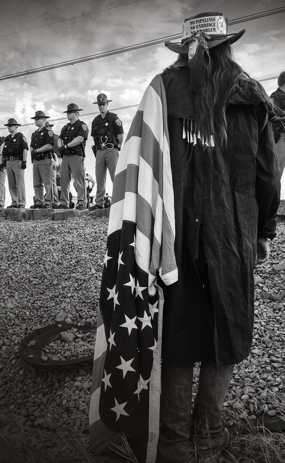Standing Rock flag protestor-Allie Fredericks