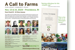 A Call to Farms event November 13 and 14 - Slow Money Providence