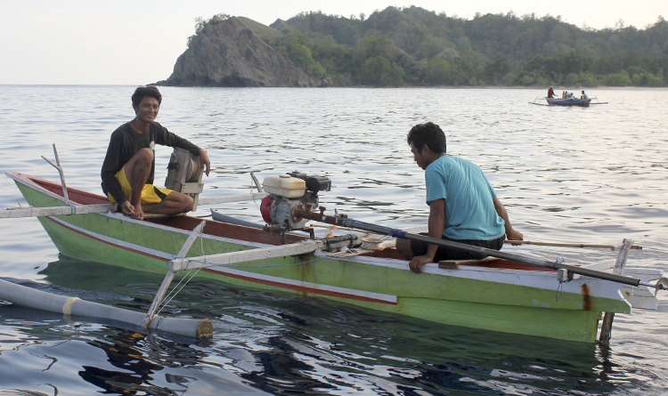 Local fisherman in Indonesia, photo courtesy of ORRAA