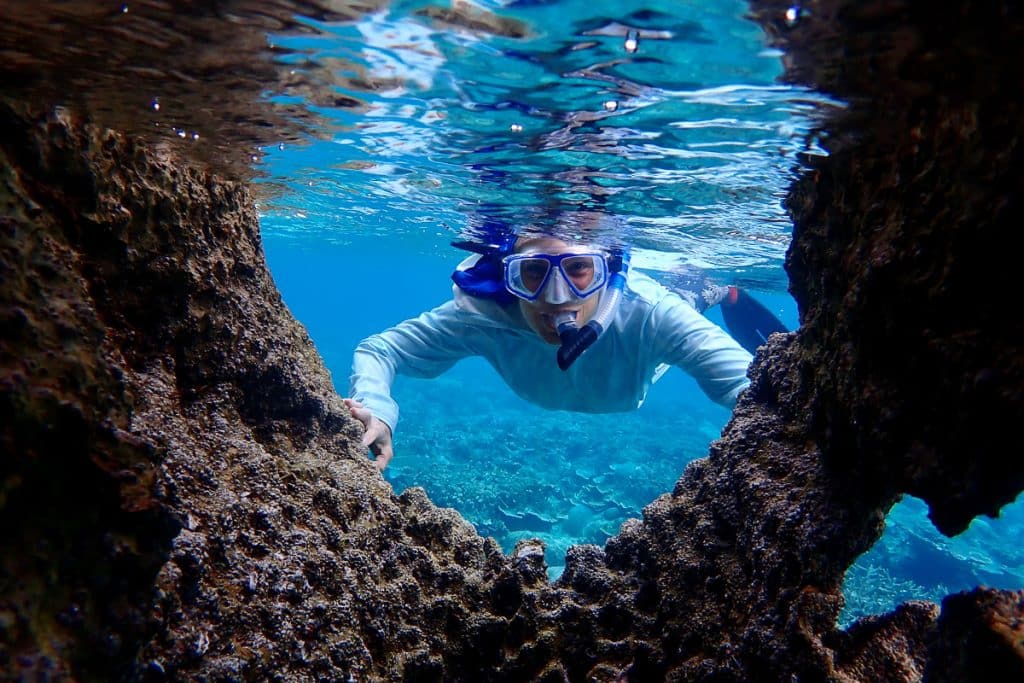 Sea Forward Ocean Health Fund’s Laura Francis Snorkeling (courtesy of Sea Forward)